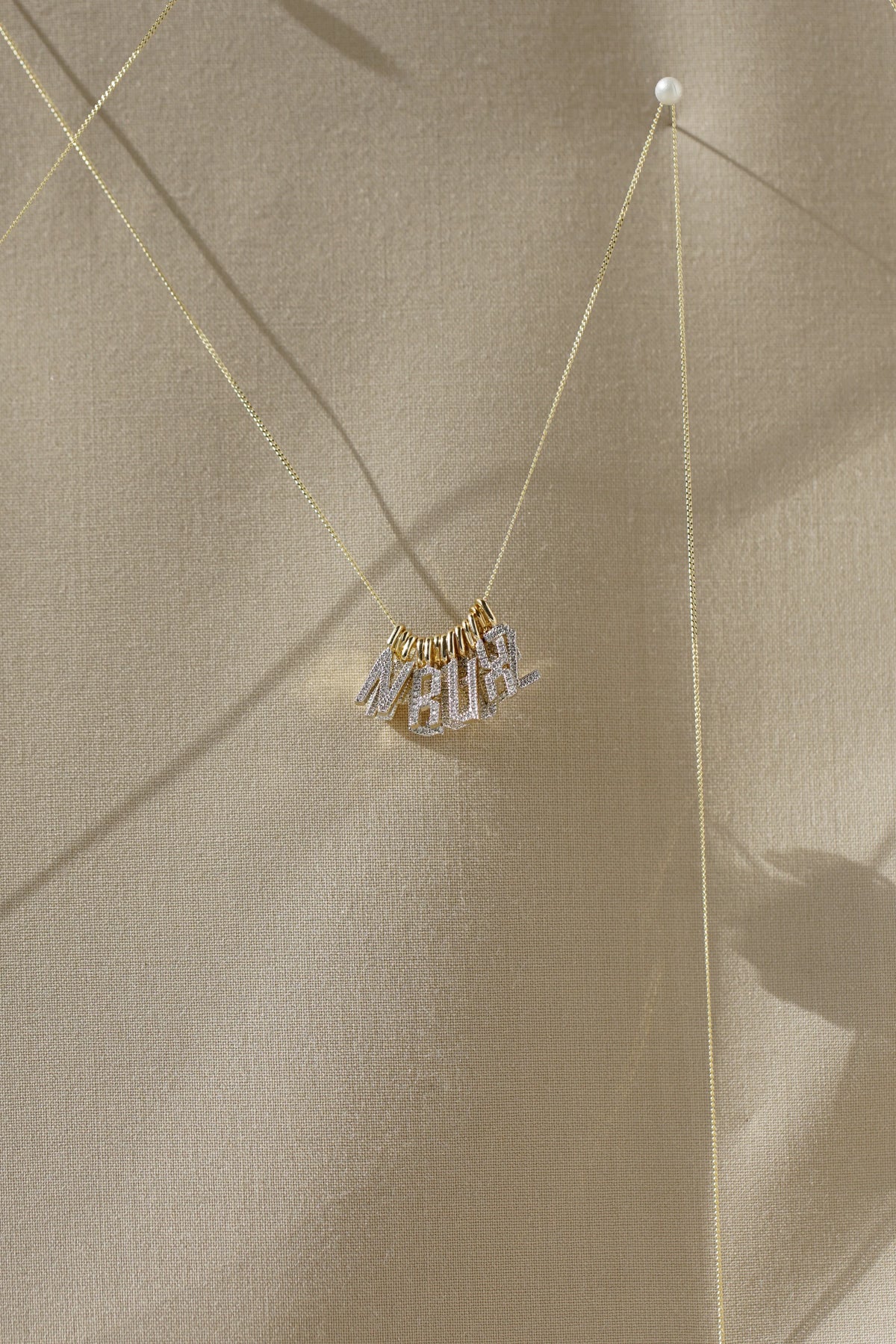 Diamond Initial Pendant