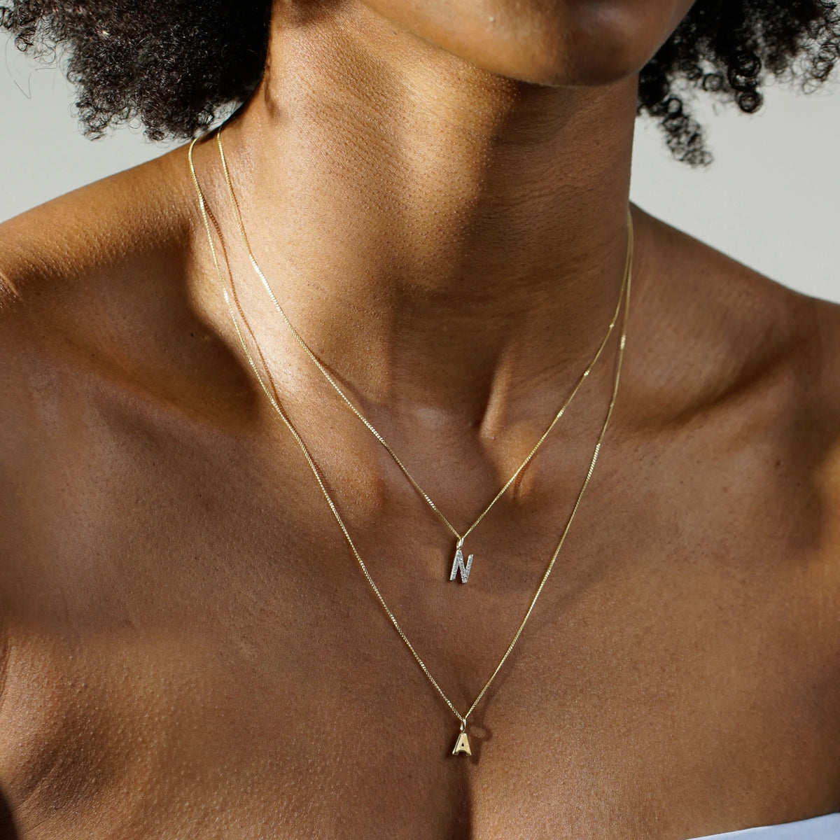 Diamond Initial Pendant