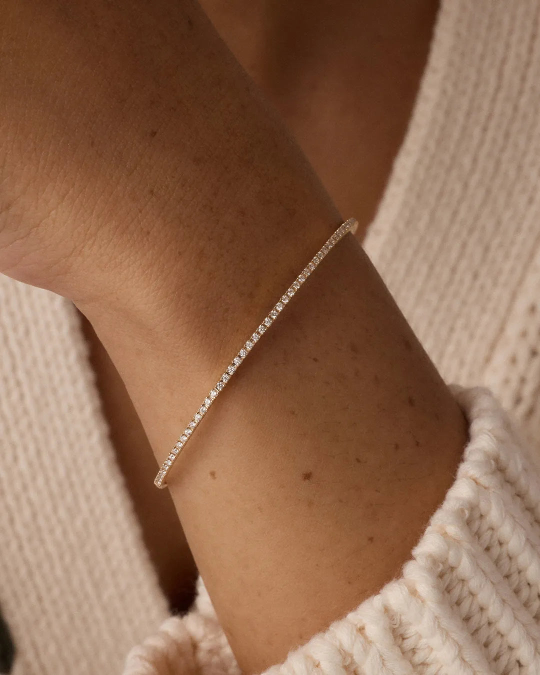 Diamond Melbourne Cuff in 14K Solid Gold