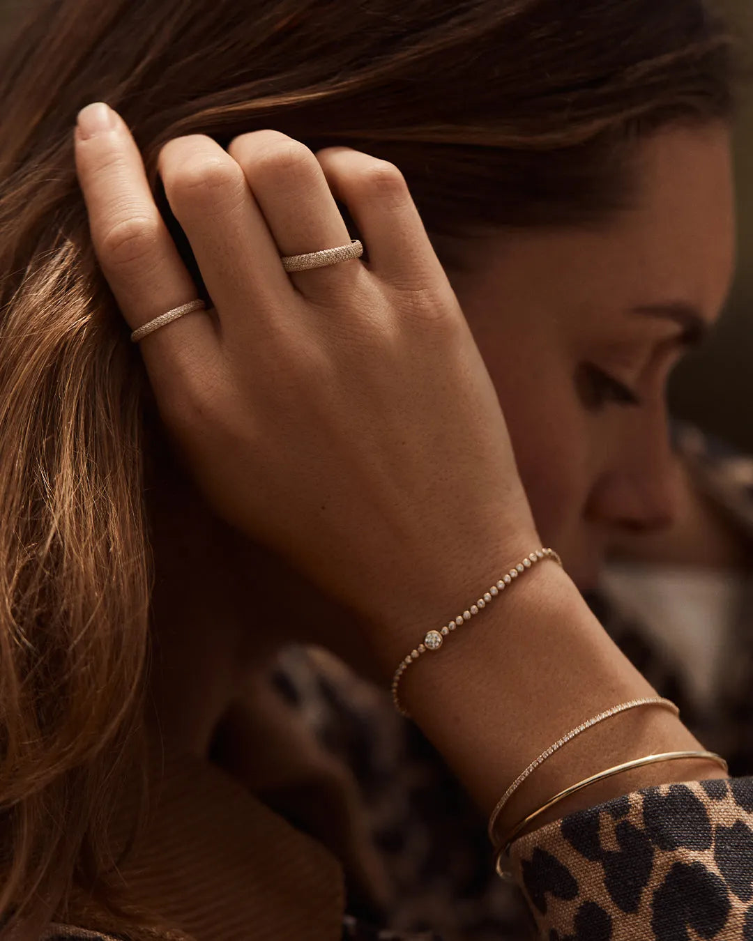 Diamond Melbourne Cuff in 14K Solid Gold