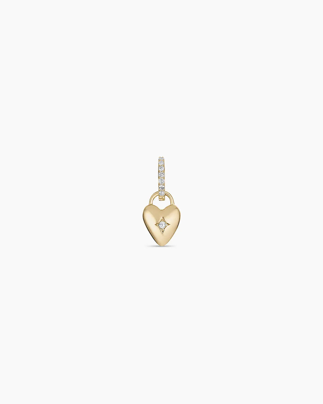 Diamond Petite Heart Charm in 14K Gold