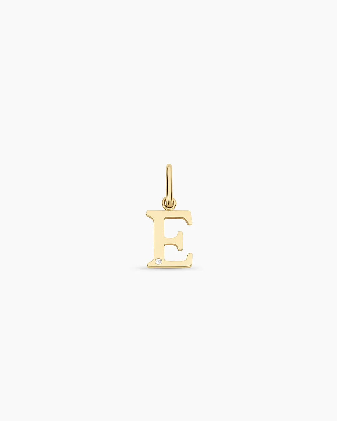 Diamond Vintage Alphabet Charm in 14K Gold