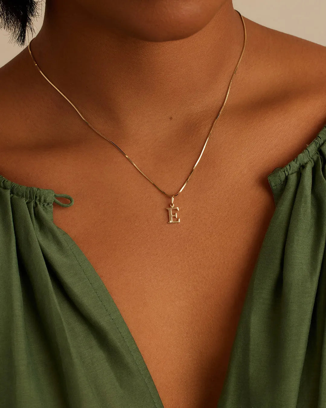Diamond Vintage Alphabet Charm in 14K Gold