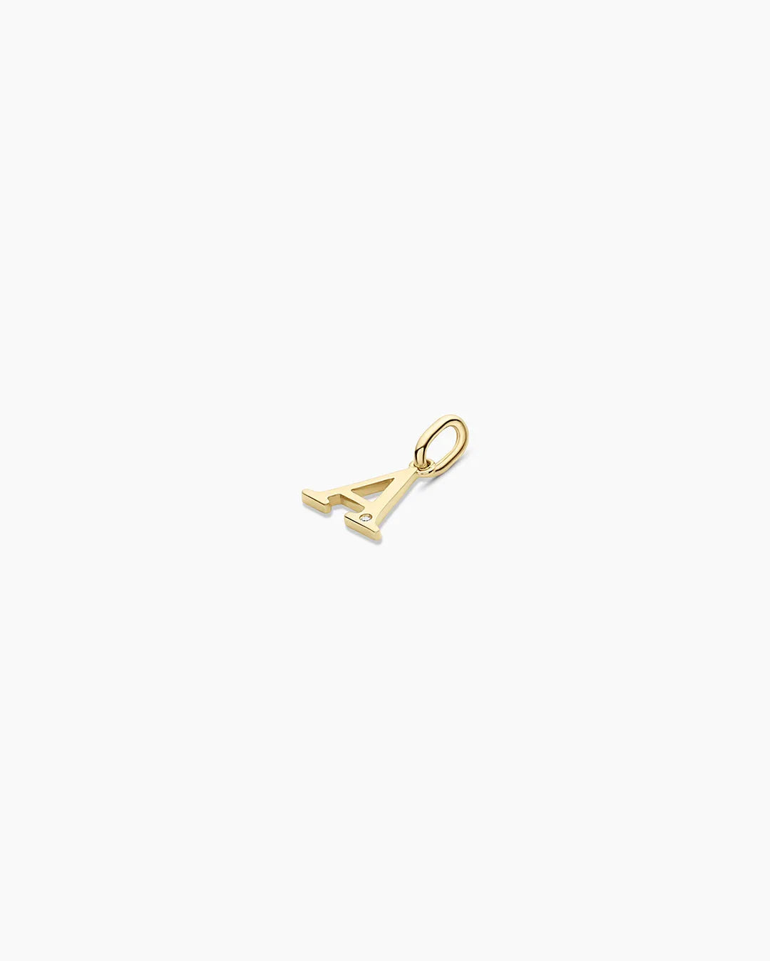 Diamond Vintage Alphabet Charm in 14K Gold