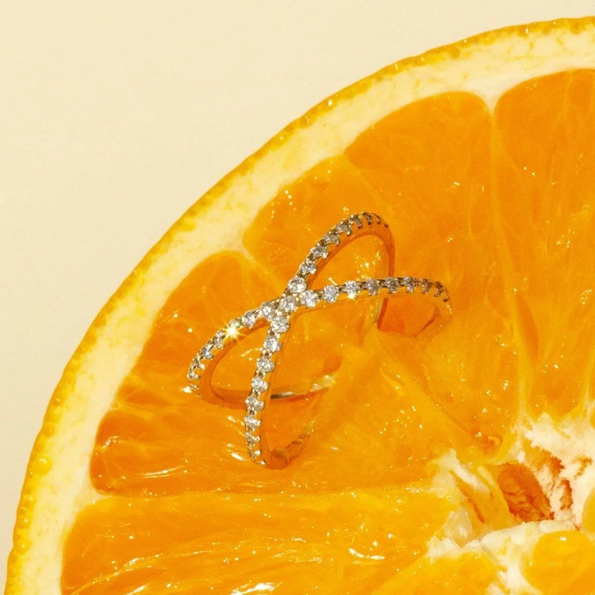 Diamond X Ring