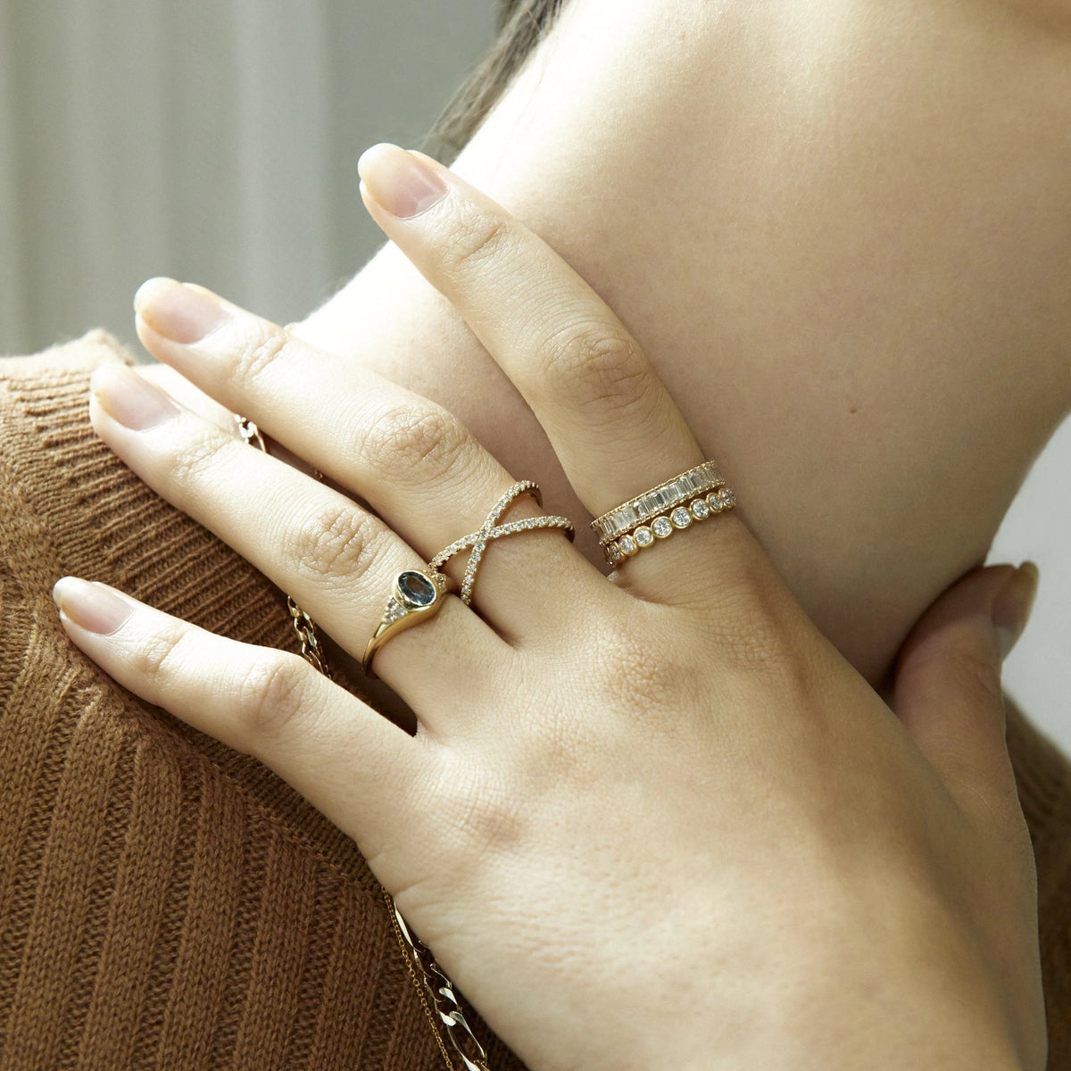 Diamond X Ring