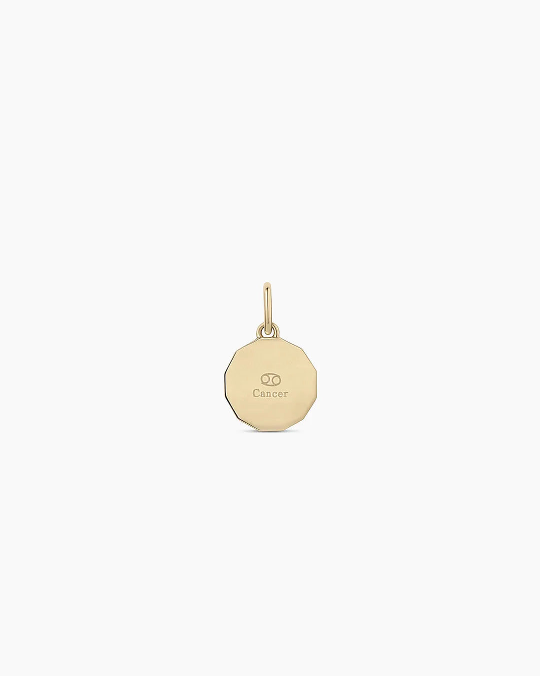 Diamond Zodiac Coin Charm in 14K Gold