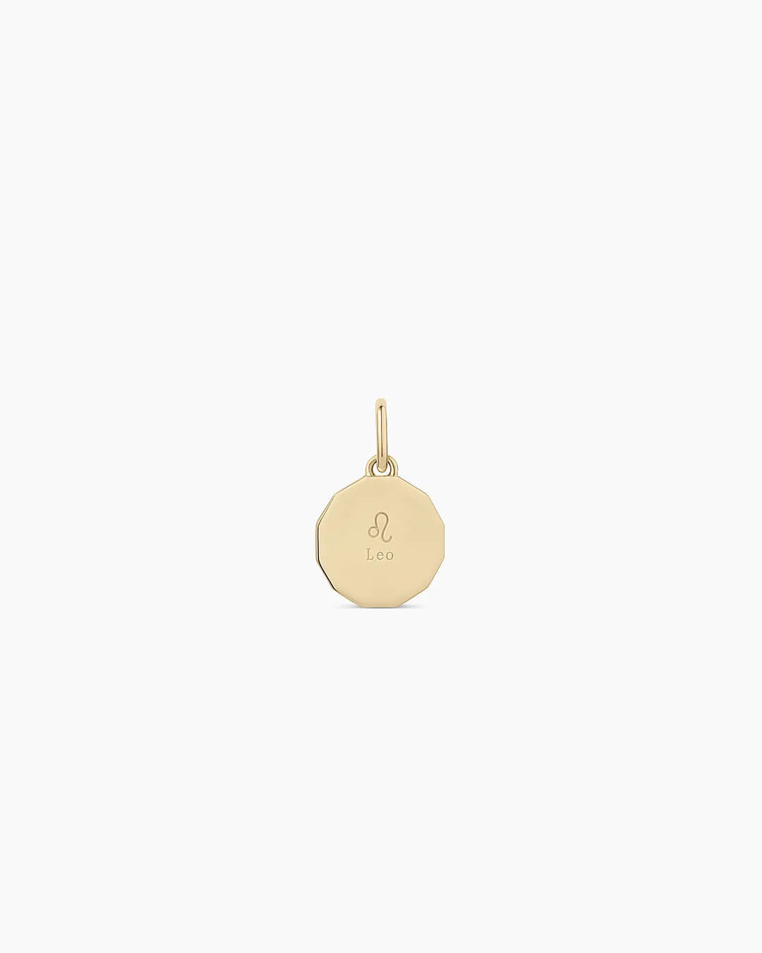 Diamond Zodiac Coin Charm in 14K Gold