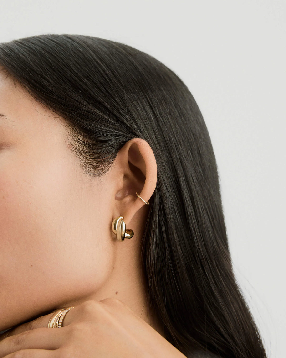 Dôme Brioche Hoop Earrings