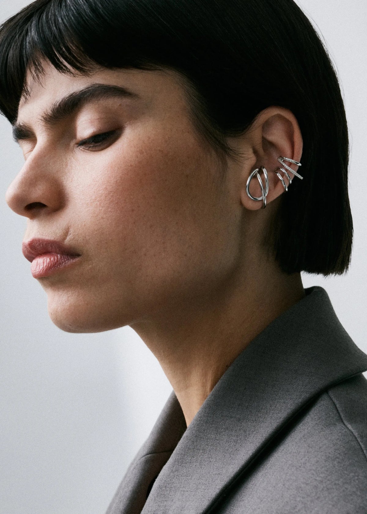 Double Ear Cuff in Sterling Silver