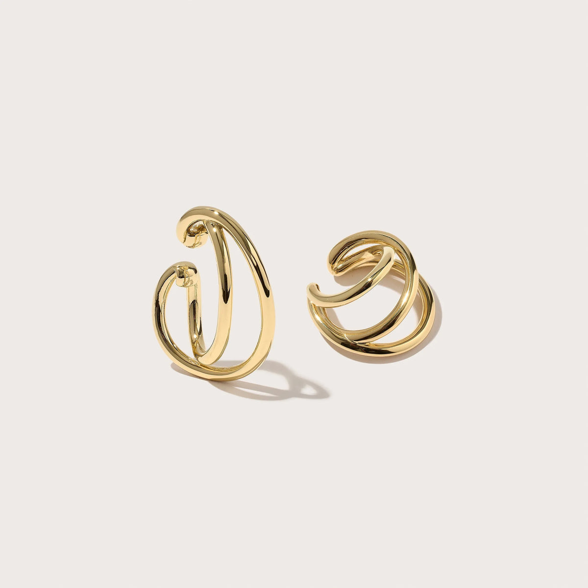 Dual Curve and Spiralis Ear Cuff Set
