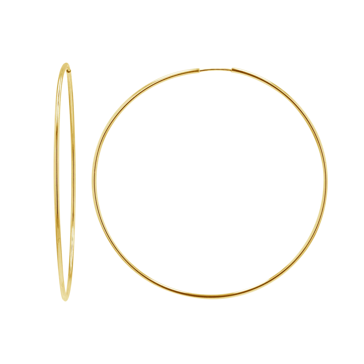 Endless Hoop Earrings in 14K Gold