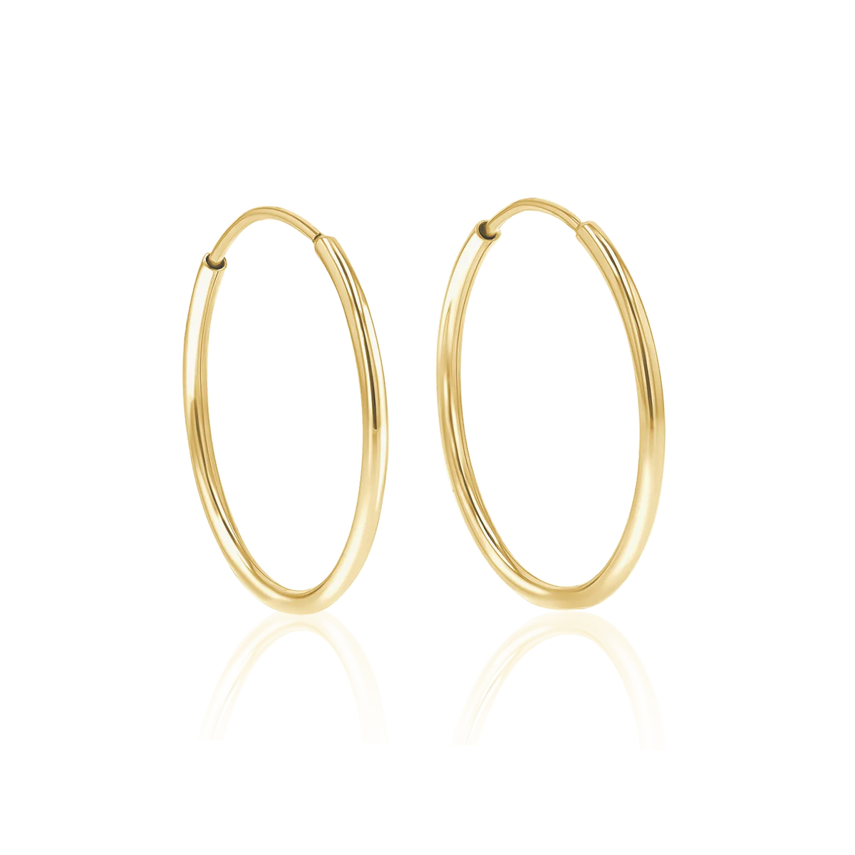 Endless Hoop Earrings in 14K Gold