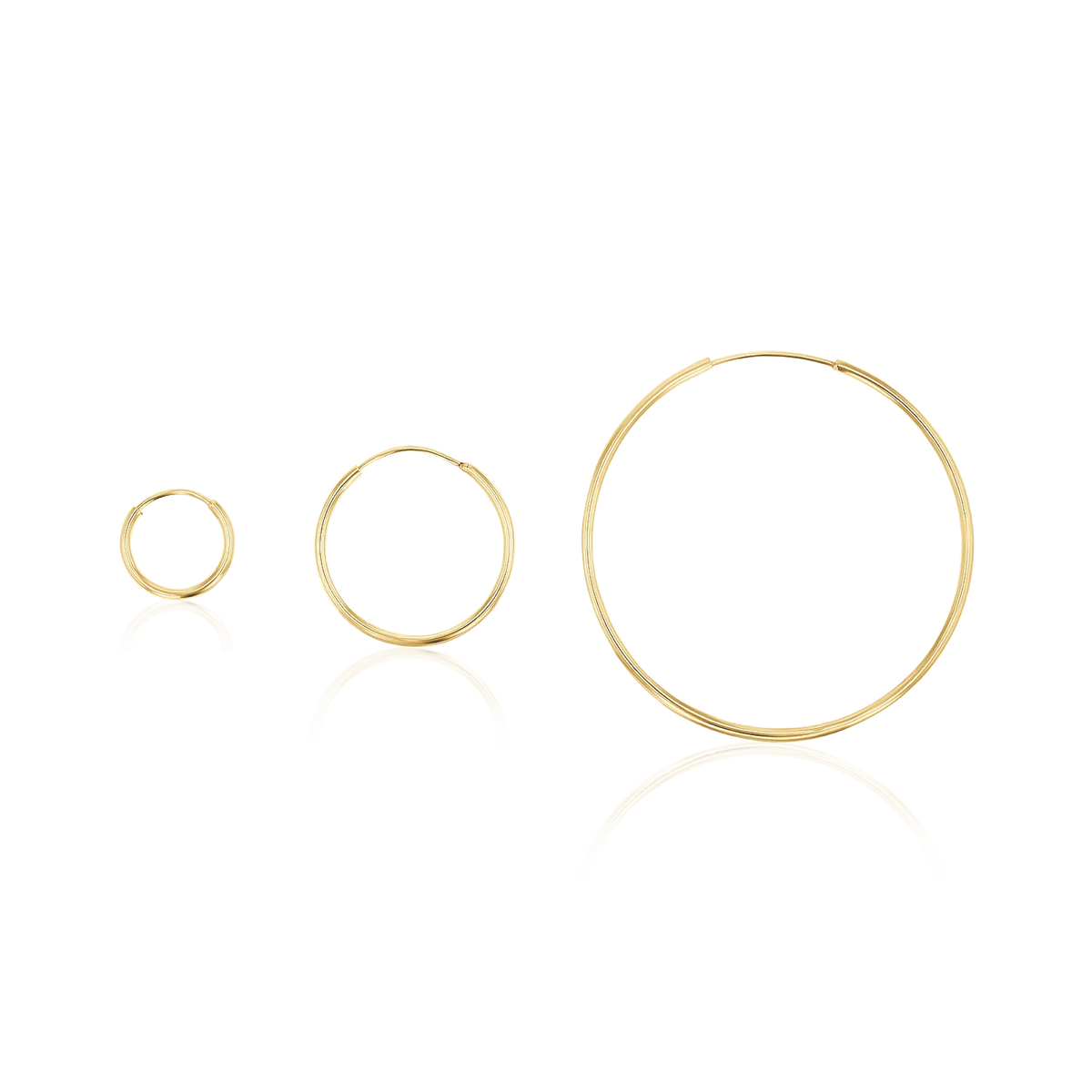 Endless Hoop Earrings in 14K Gold