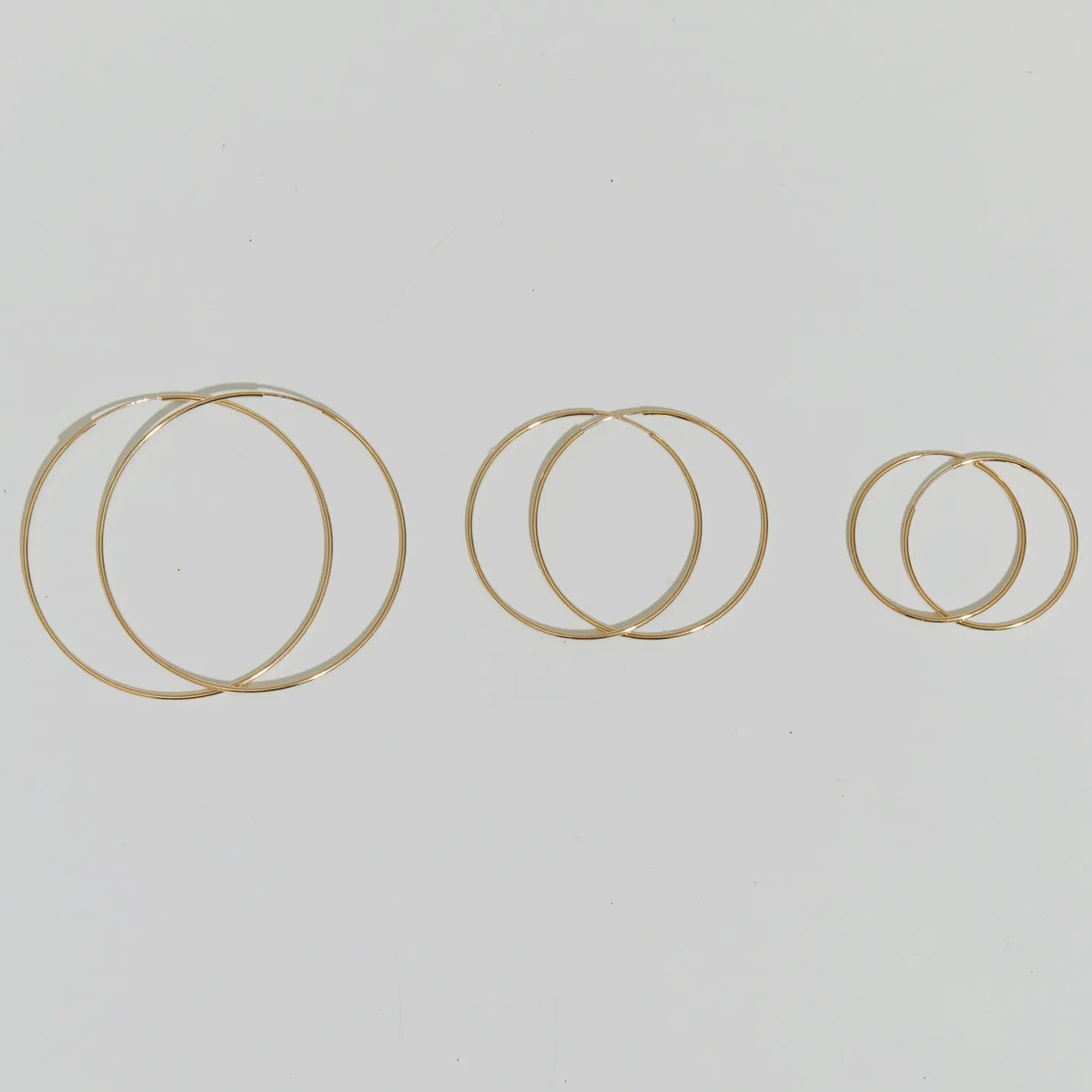 Endless Hoop Earrings in 14K Gold
