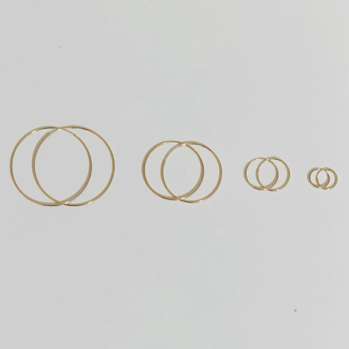 Endless Hoop Earrings in 14K Gold