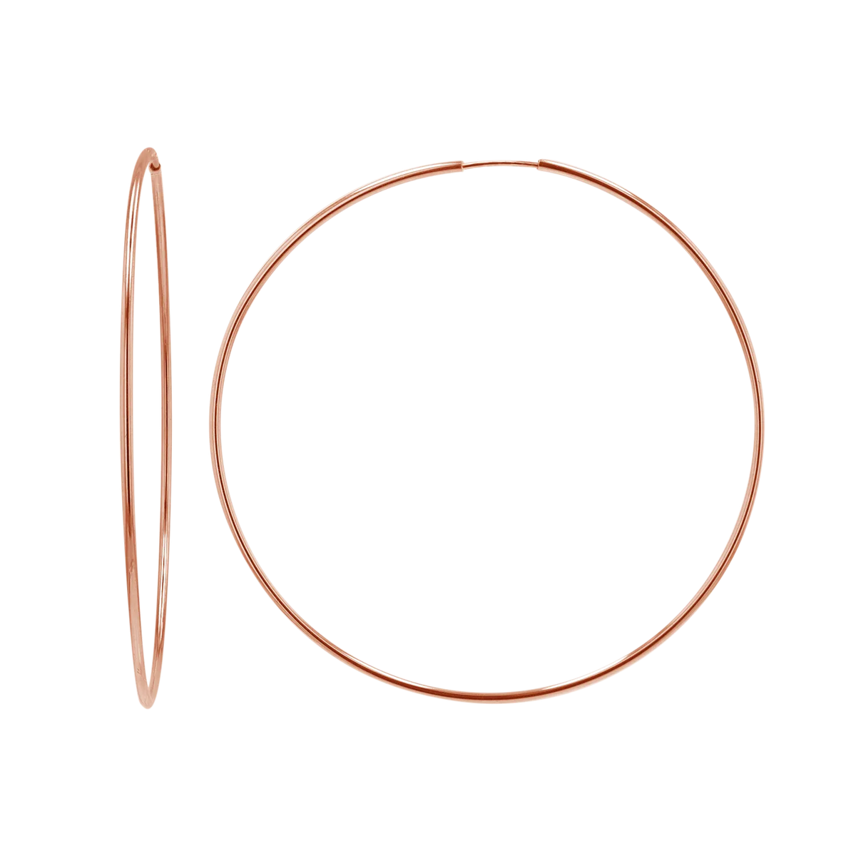 Endless Hoop Earrings in 14K Gold