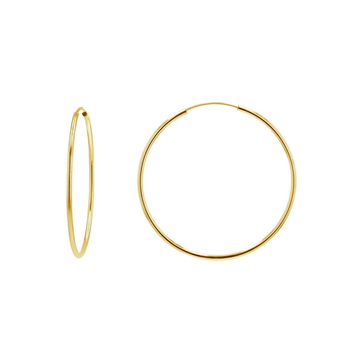Endless Hoop Earrings in 14K Gold