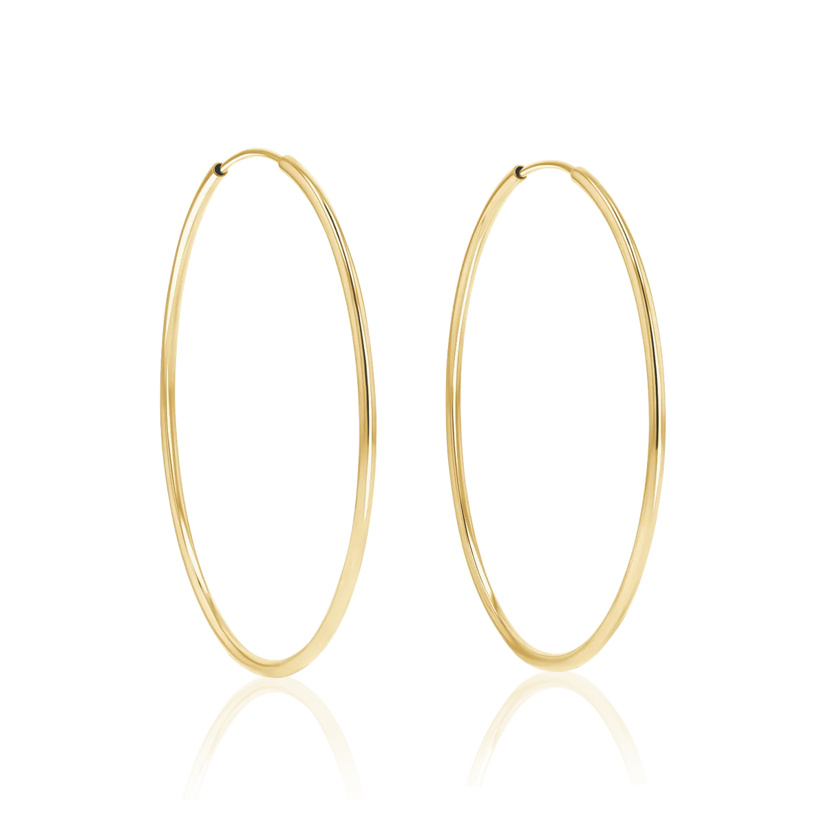 Endless Hoop Earrings in 14K Gold