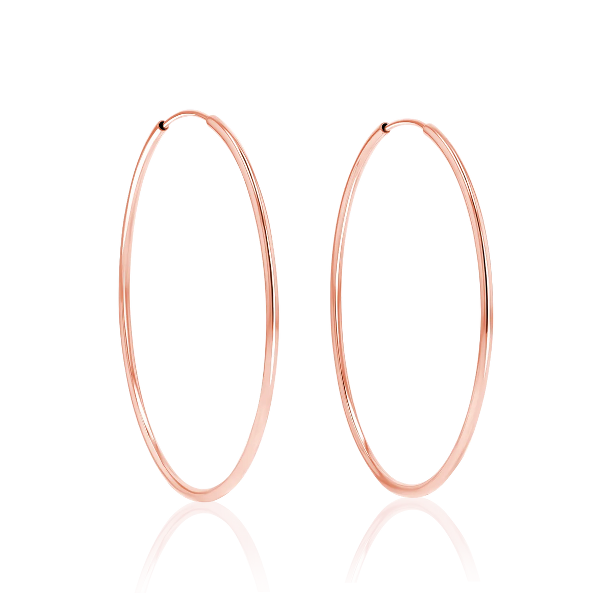 Endless Hoop Earrings in 14K Gold