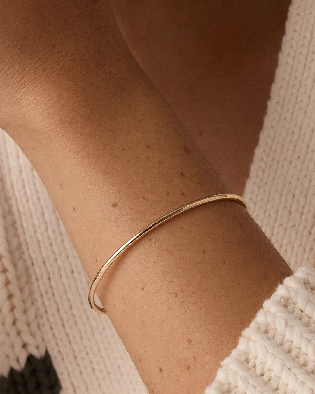 Everyday Cuff in 14K Solid Gold