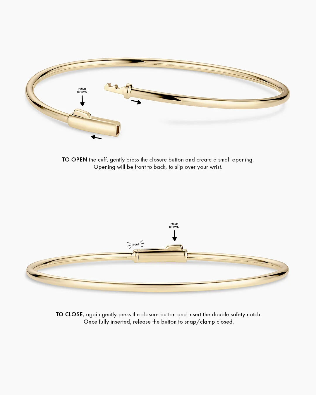 Everyday Cuff in 14K Solid Gold