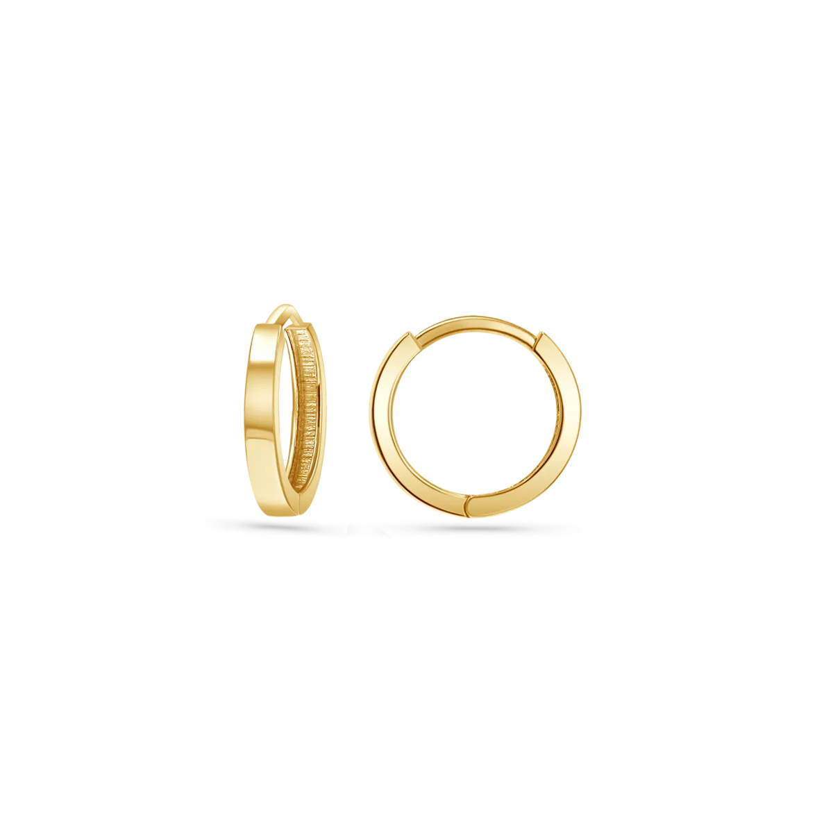 Everyday Huggie Earrings in 14K Gold