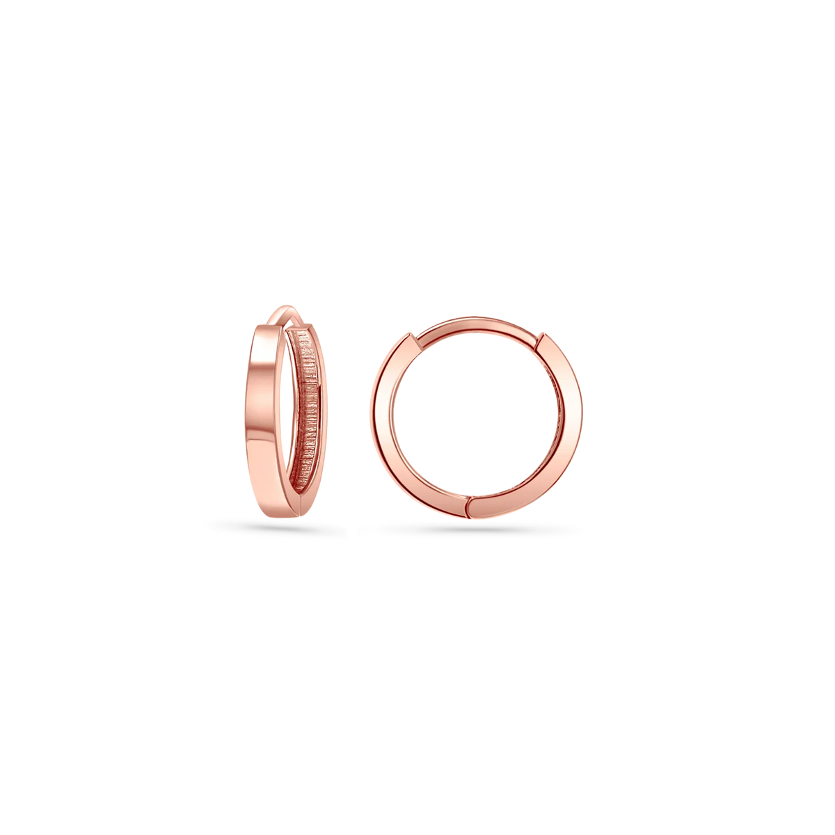 Everyday Huggie Earrings in 14K Gold