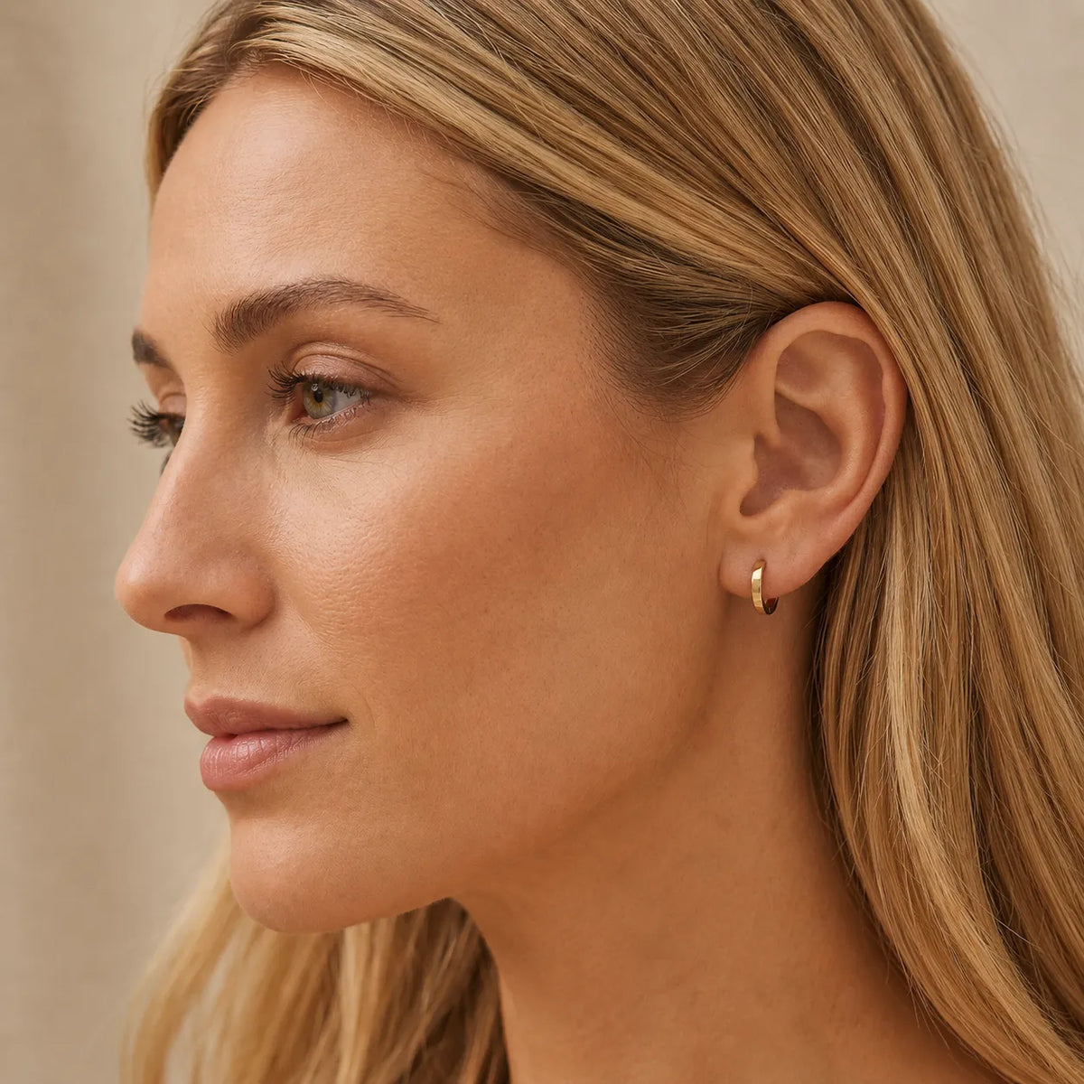 Everyday Huggie Earrings in 14K Gold
