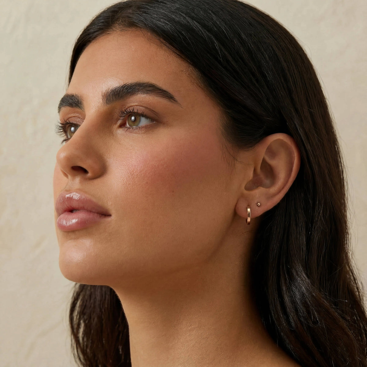 Everyday Huggie Earrings in 14K Gold