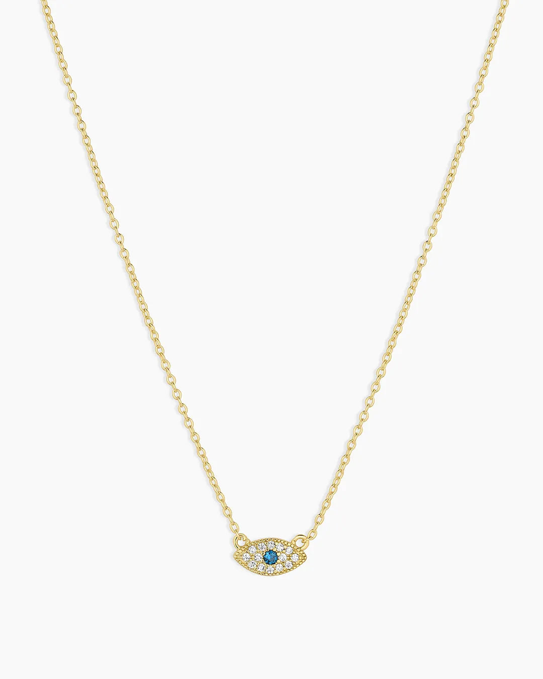 Evil Eye Necklace in 18K Gold Plated