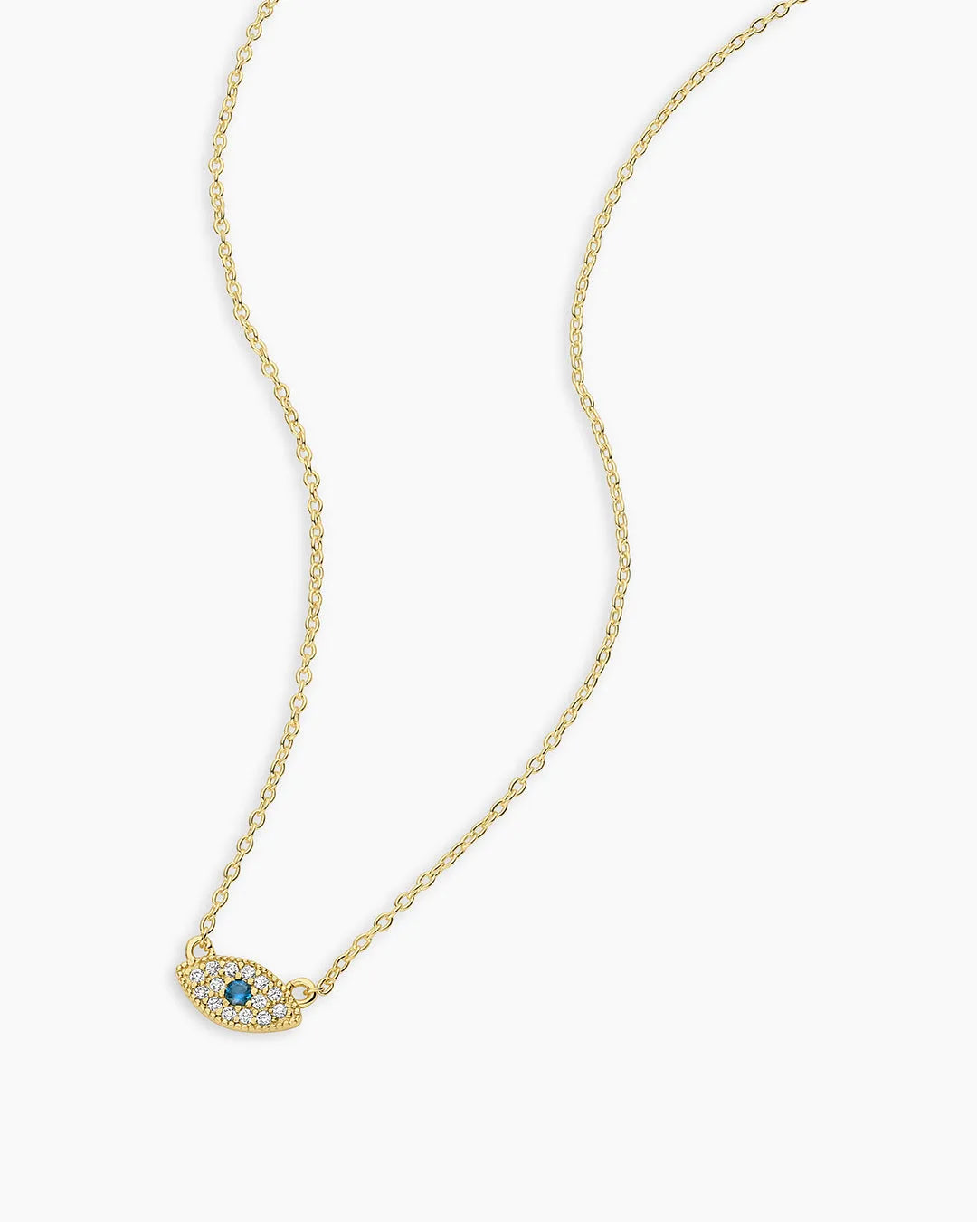 Evil Eye Necklace in 18K Gold Plated