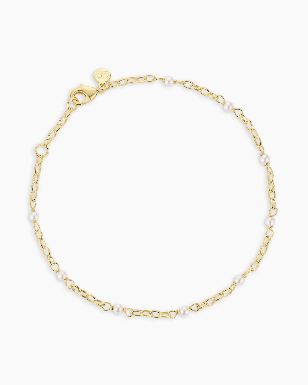 Finley Pearl Anklet in 18K Gold Plated