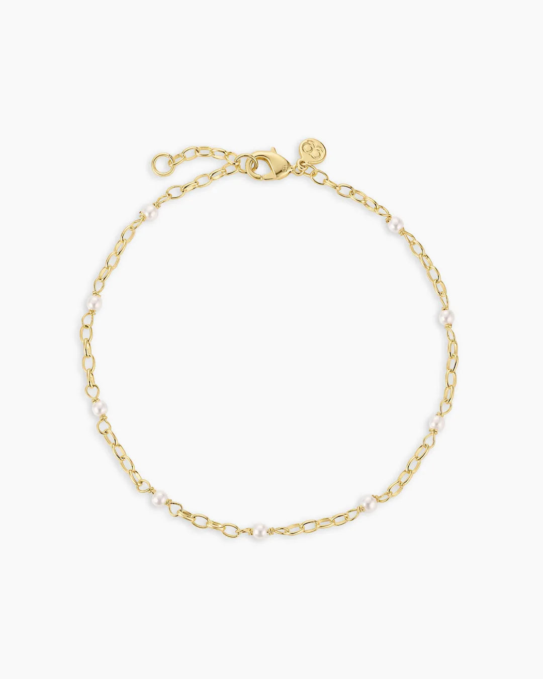Finley Pearl Anklet in 18K Gold Plated