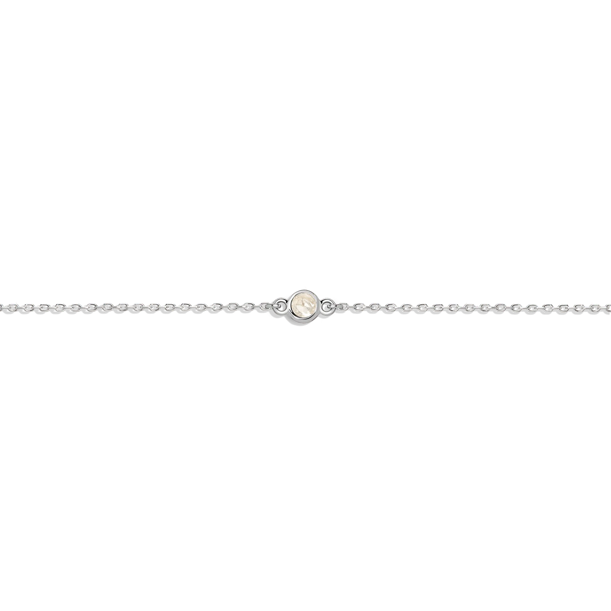 Gold Birthstone Charm Chain Bracelet