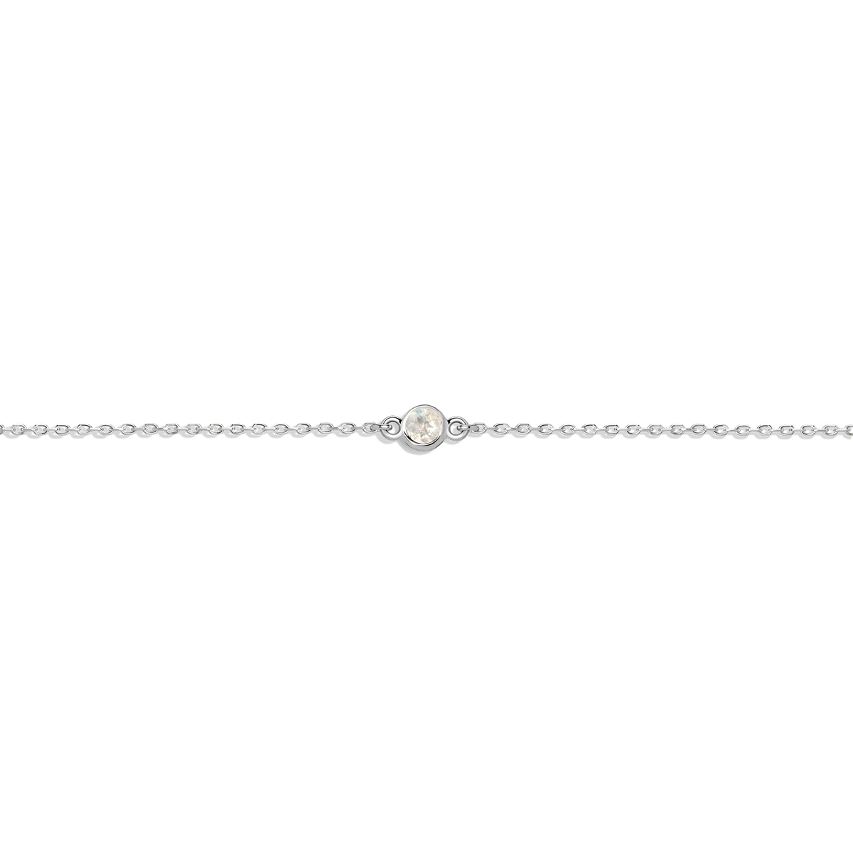 Gold Birthstone Charm Chain Bracelet