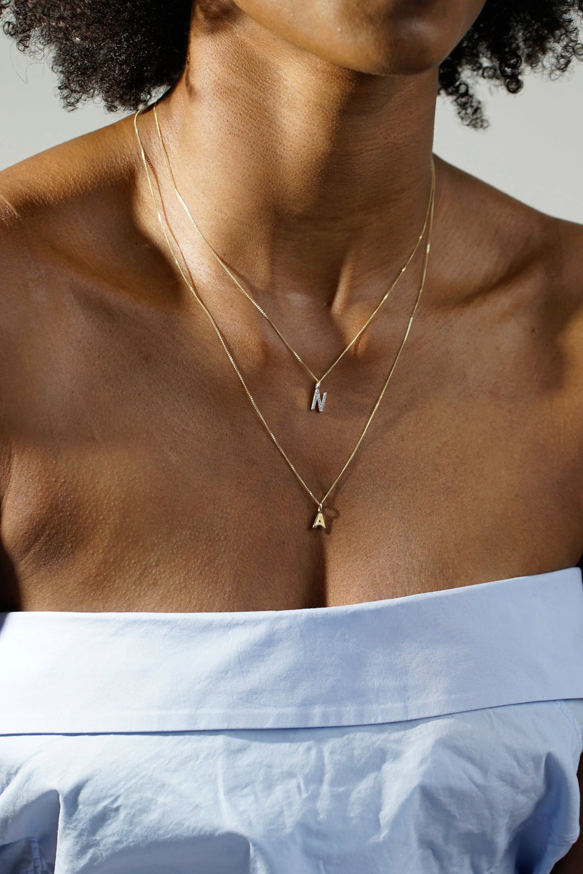Gold Initial Pendant