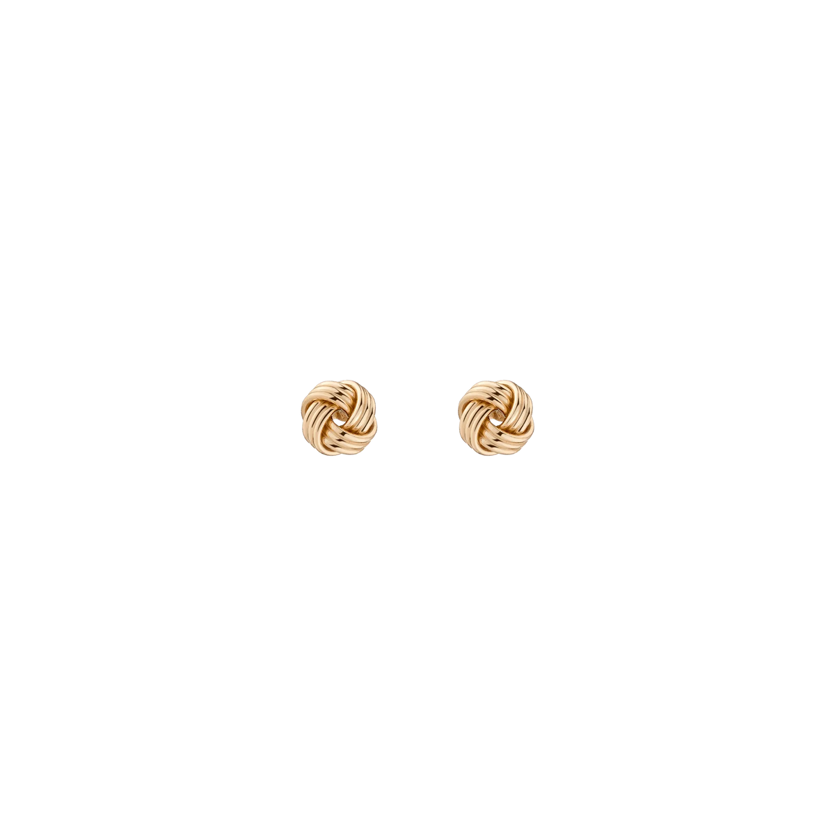 Gold Knot Stud Earrings