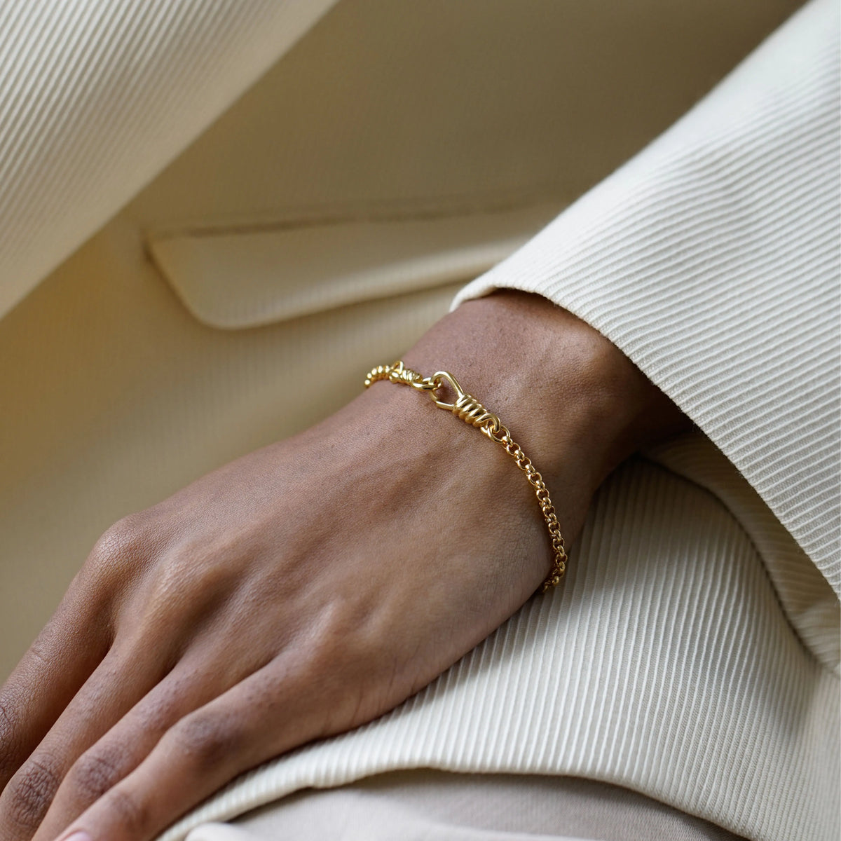 Gold Locked Bracelet