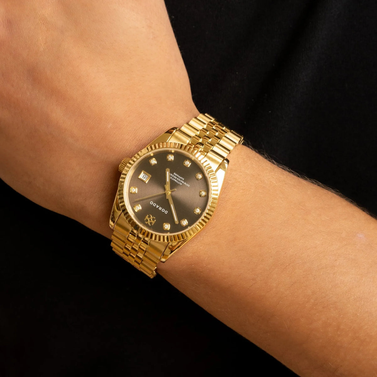 Gold Timeless Watch Chocolate