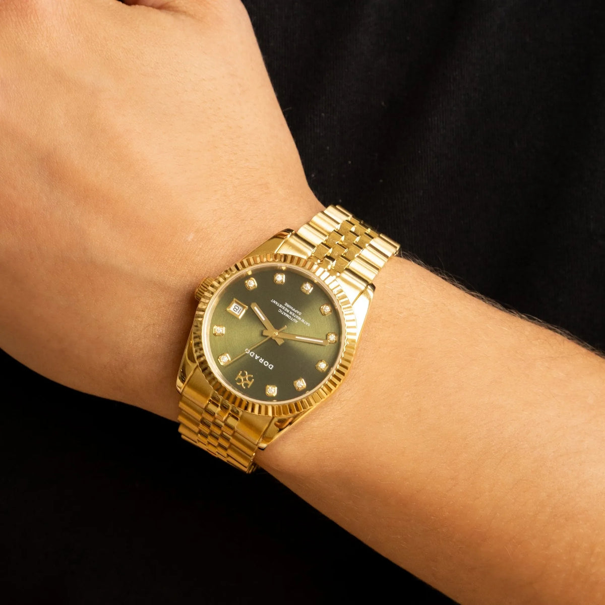 Gold Timeless Watch Olive