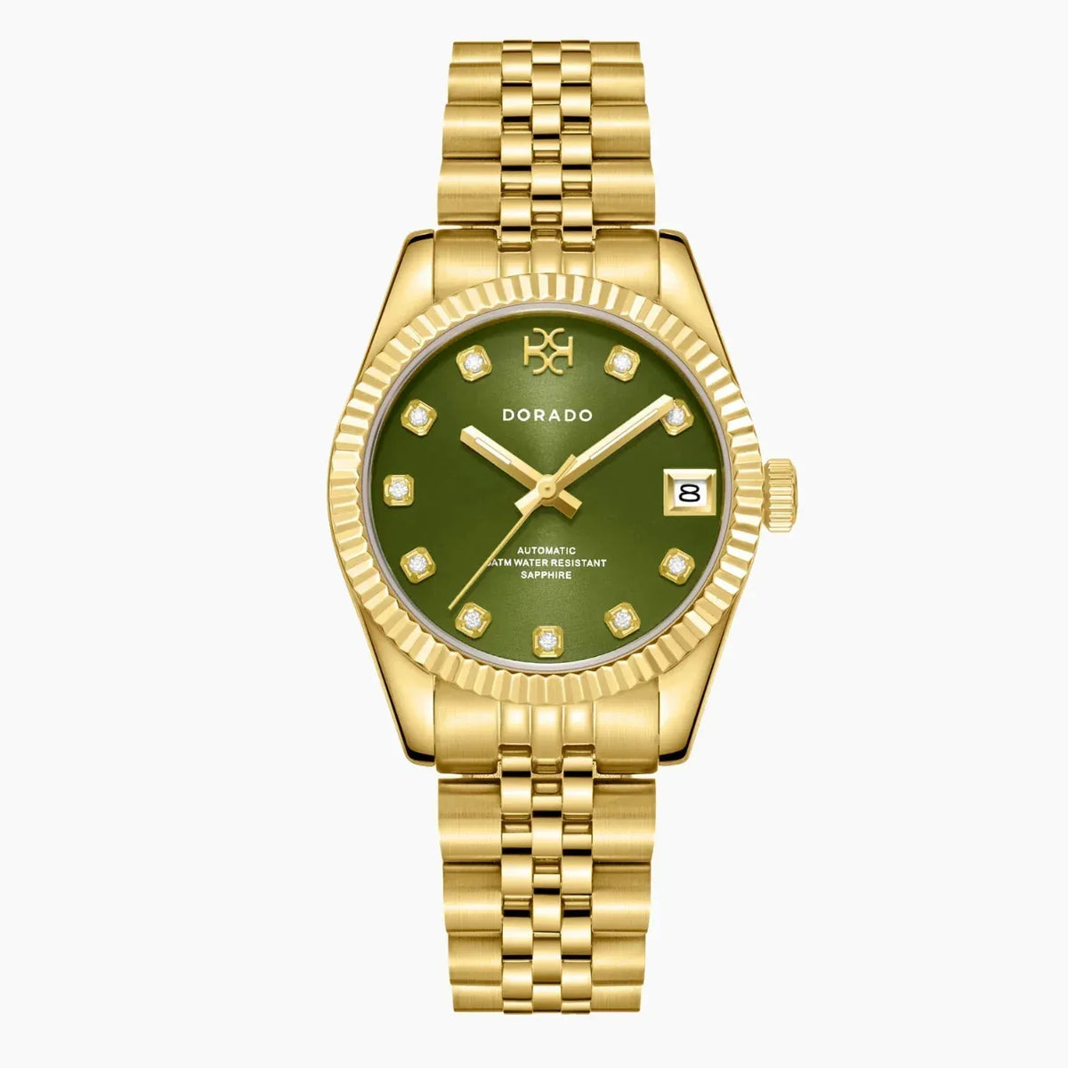 Gold Timeless Watch Olive