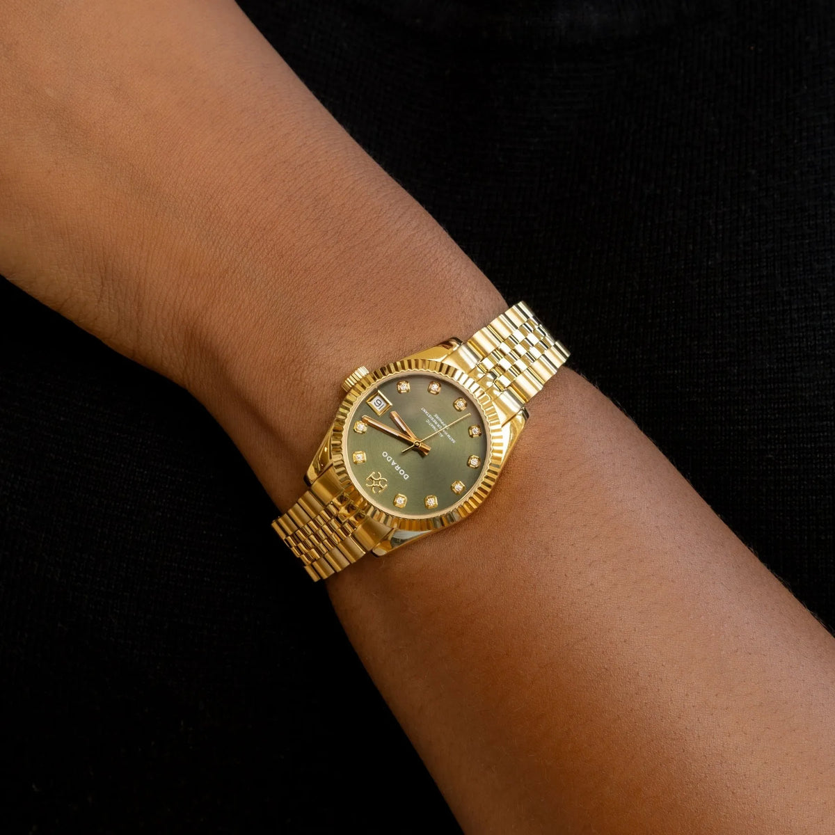 Gold Timeless Watch Olive