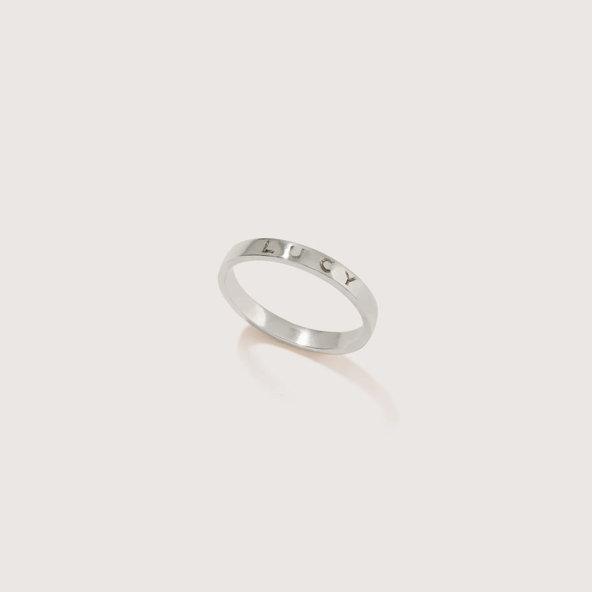 Hand-Engraved Sterling Silver Band Ring
