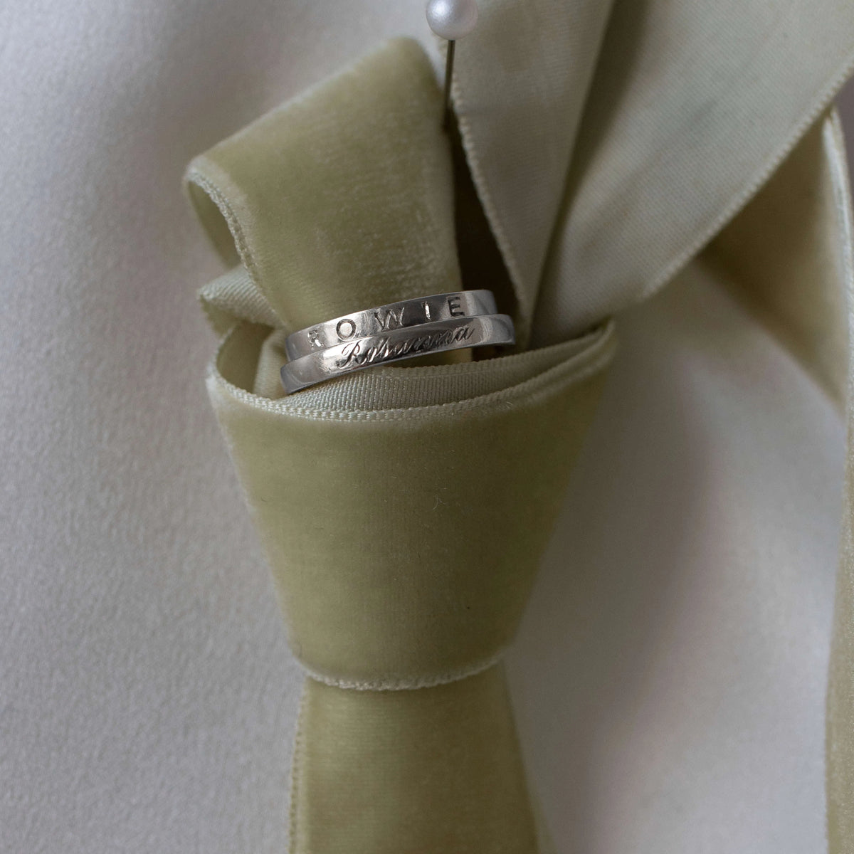 Hand-Engraved Sterling Silver Band Ring