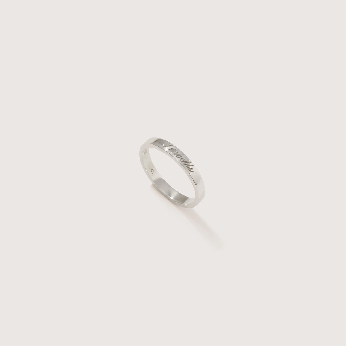 Hand-Engraved Sterling Silver Band Ring