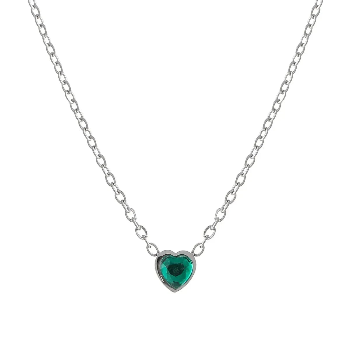 Heart Birthstone Necklace