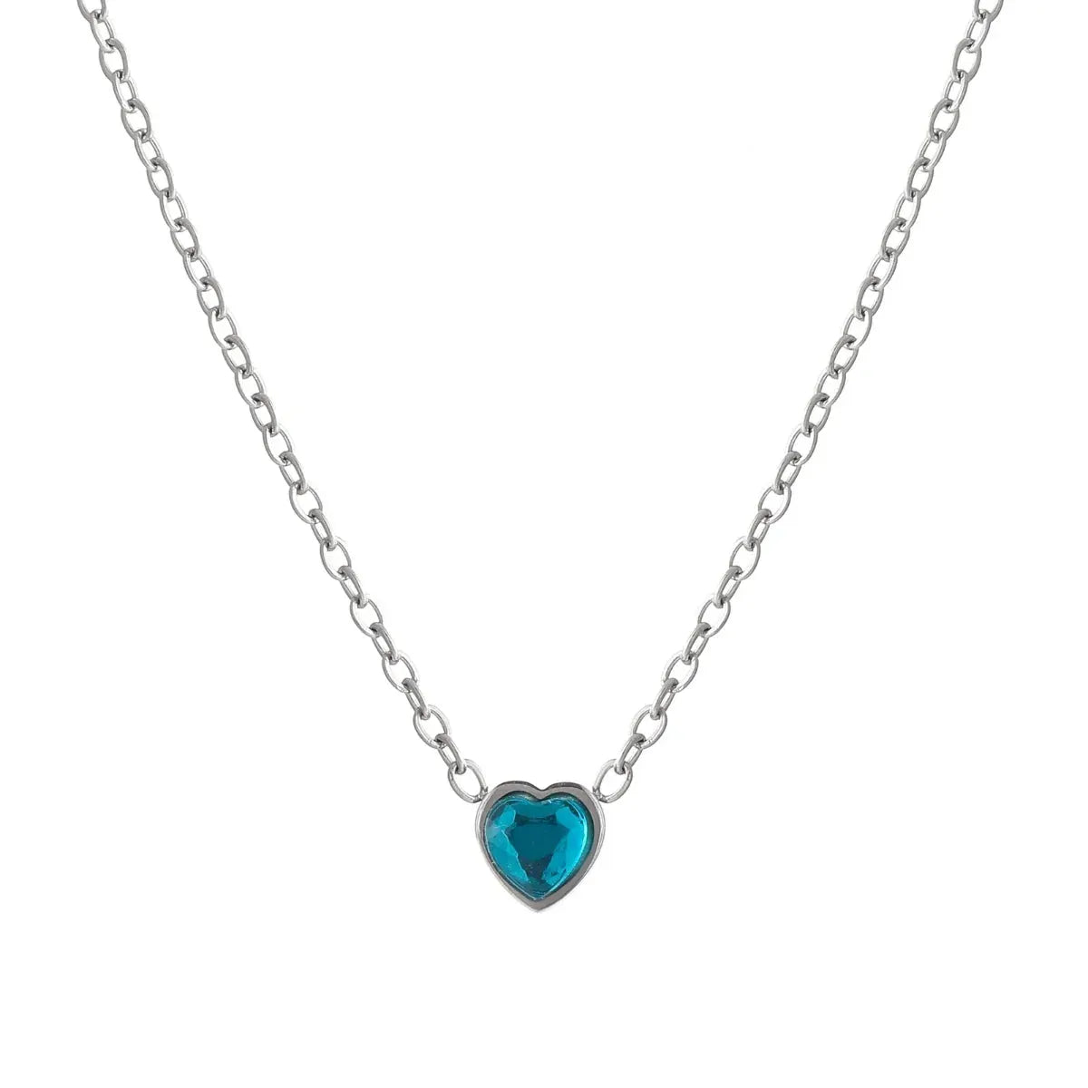 Heart Birthstone Necklace