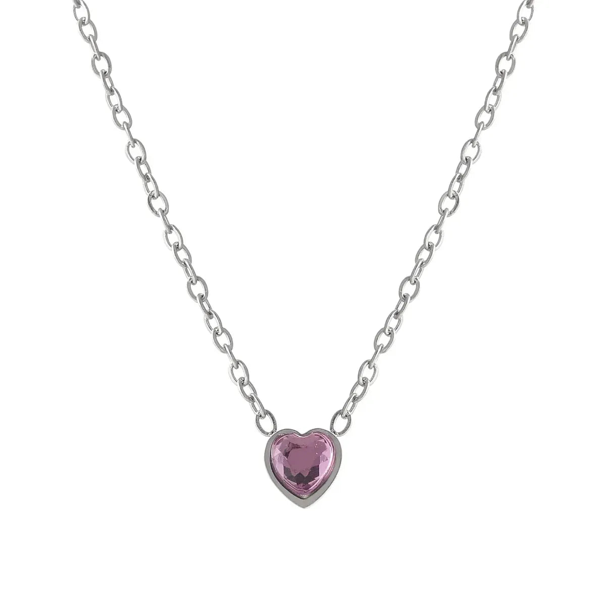Heart Birthstone Necklace