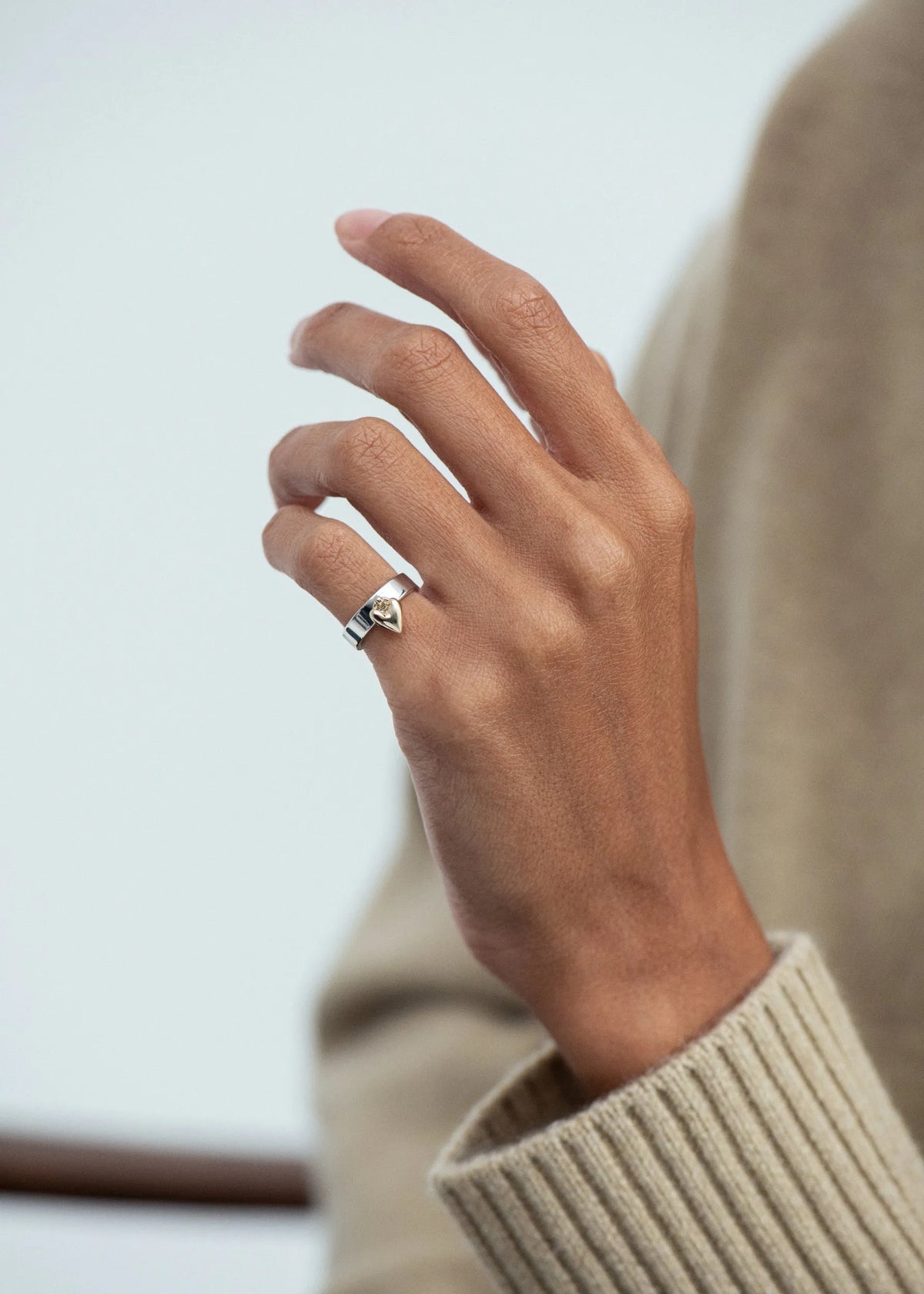 Heart Knocker Ring